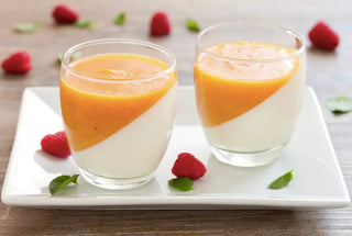 Coulis di pesche e yogurt