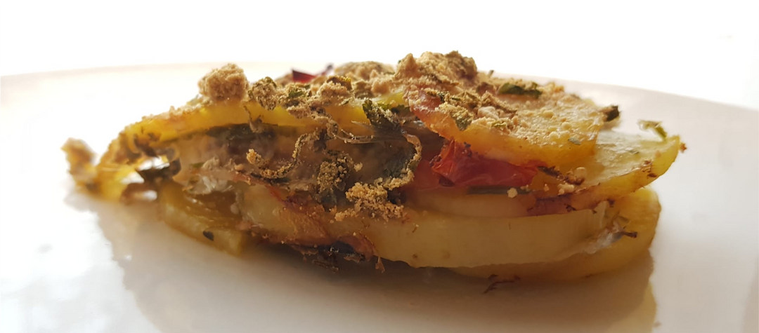 Tortino di patate e alici